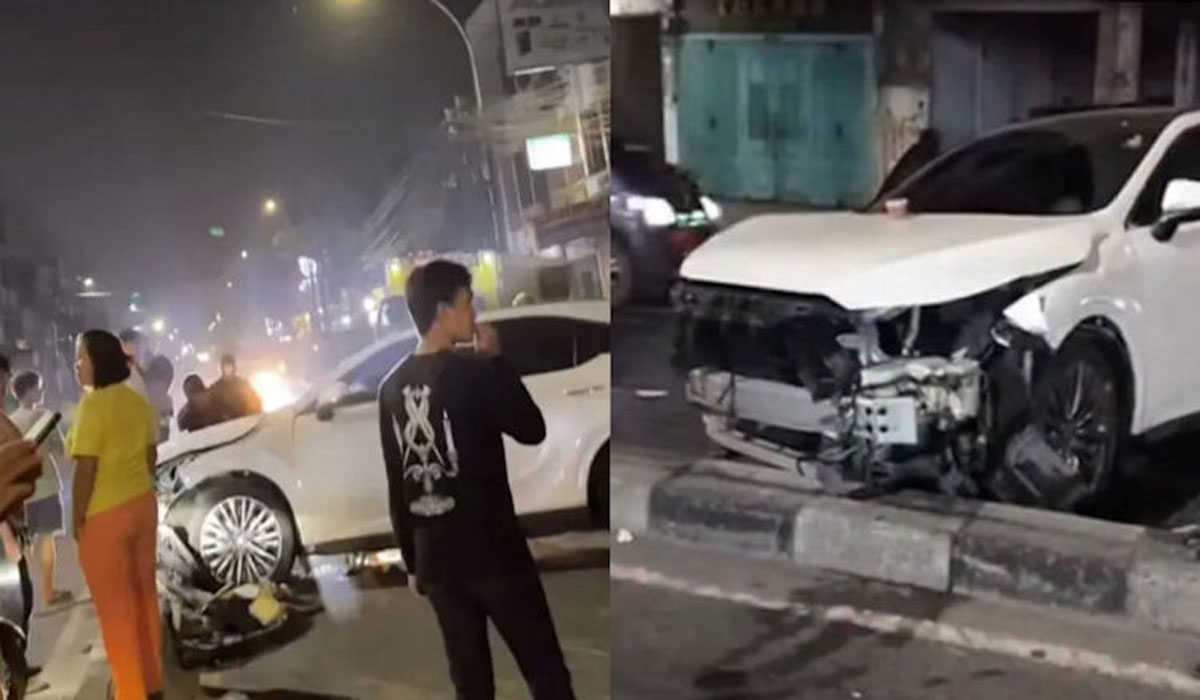 Geger di Medan! Mobil Lexus Diduga Ngebut Tabrak Pasutri, Korban Alami Patah Kaki