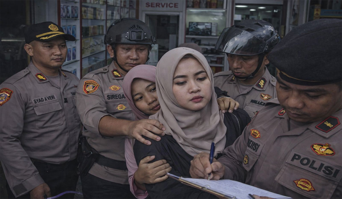 HEBOH! Ngamuk di Toko HP Bawa Parang, Wanita di Medan Ternyata Ditipu